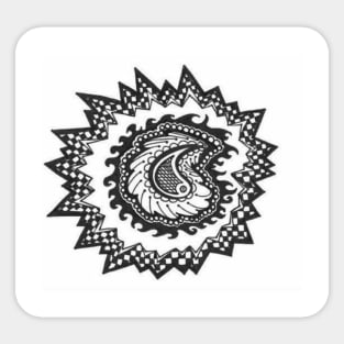 Light Paisley Sticker